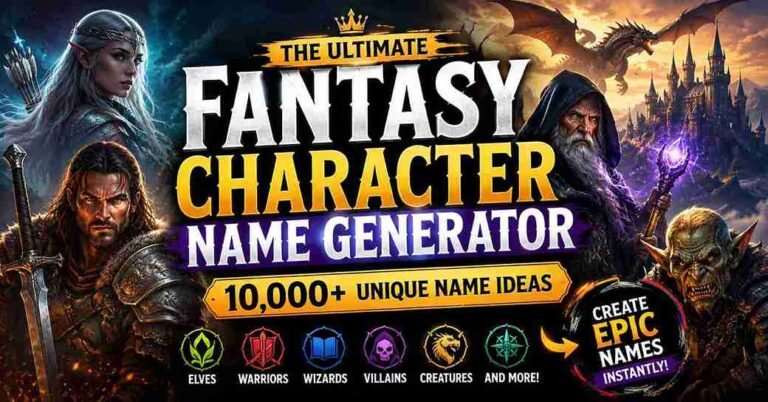 Fantasy Character Name Generator