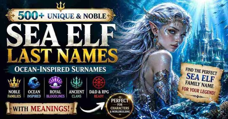 sea elf last names
