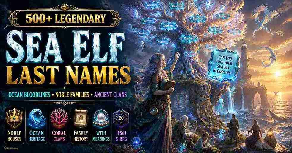 sea elf last names
