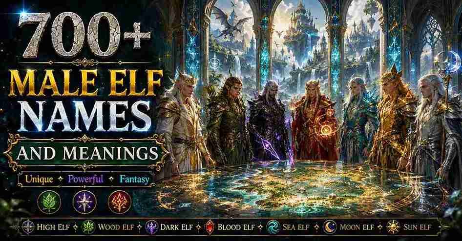male elf names and meanings