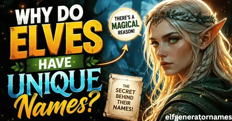 Why Do Elves Have Unique Names