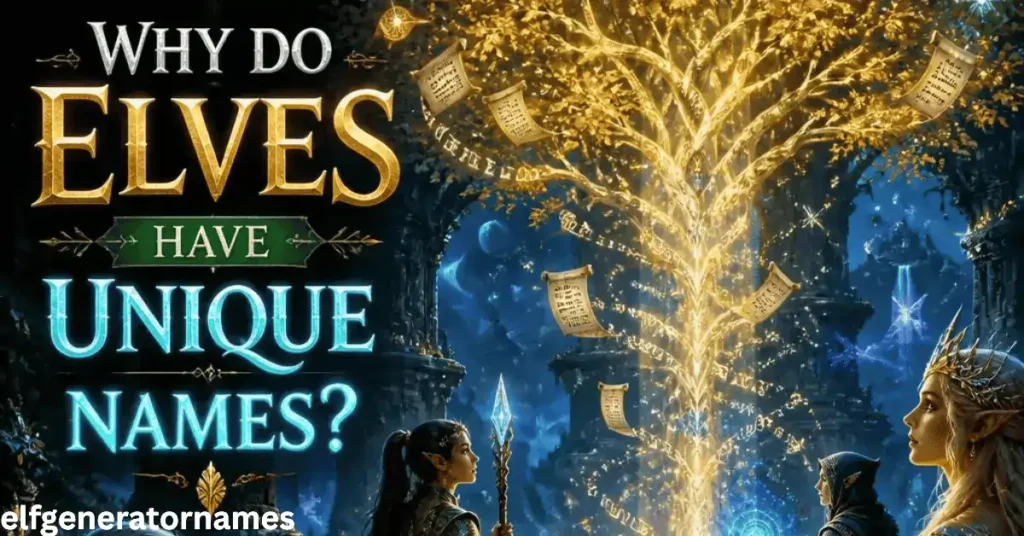 Why Do Elves Have Unique Names