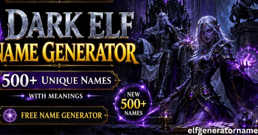 dark elf name generator