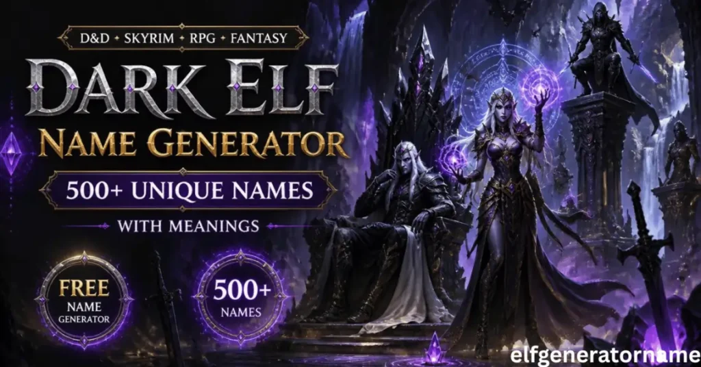 dark elf name generator