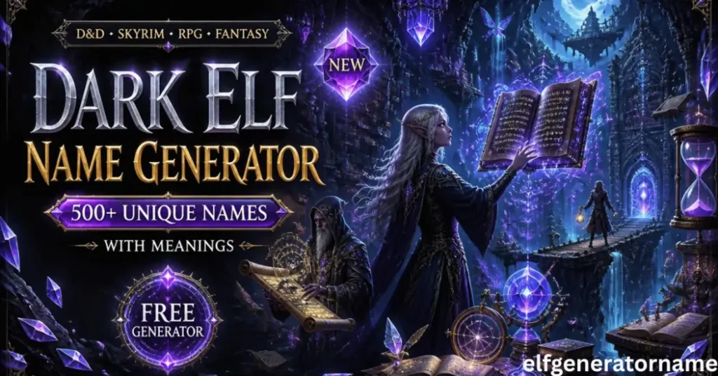 dark elf name generator