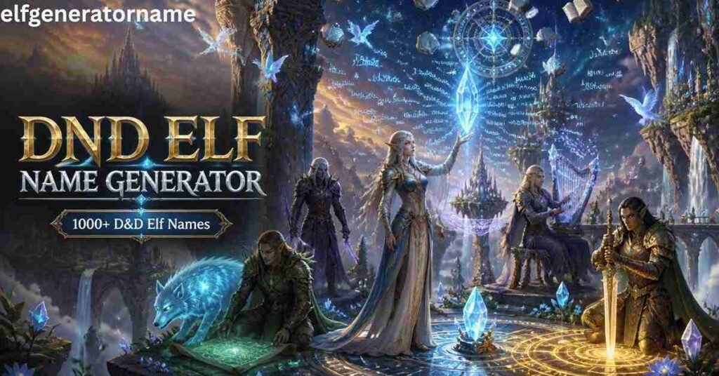 DND Elf Name Generator