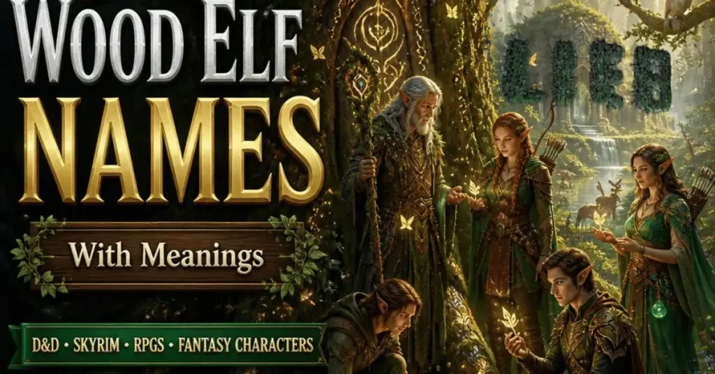 500+ Wood Elf Names