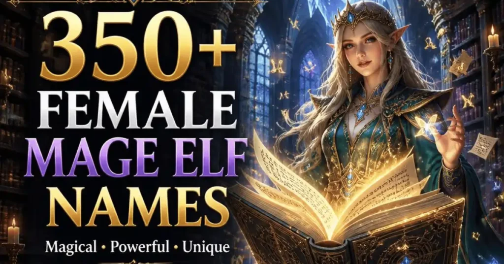 Female Mage Elf Names