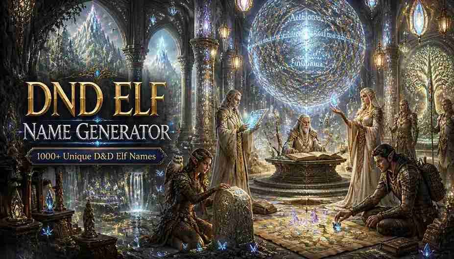DND Elf Name Generator