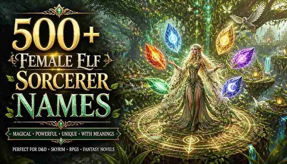 Female Elf Sorcerer Names