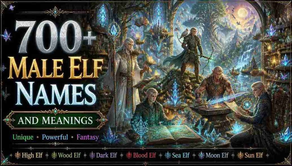 male elf names and meanings