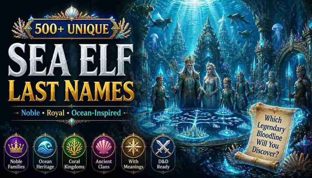 sea elf last names