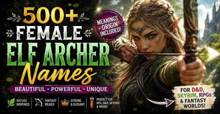 female elf archer names