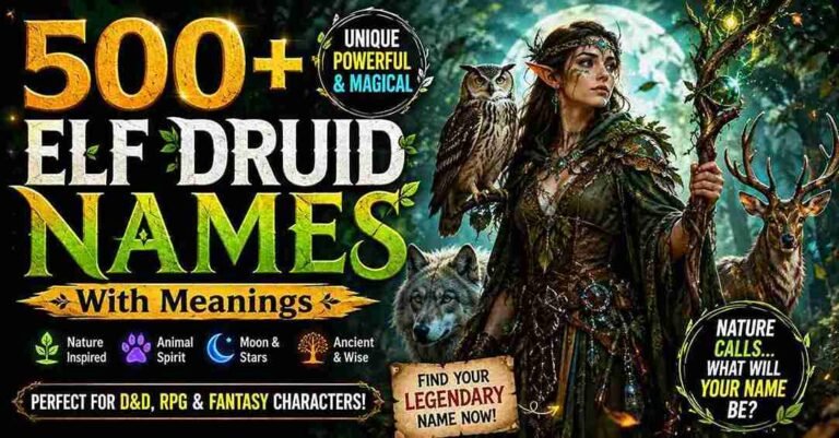 elf druid names