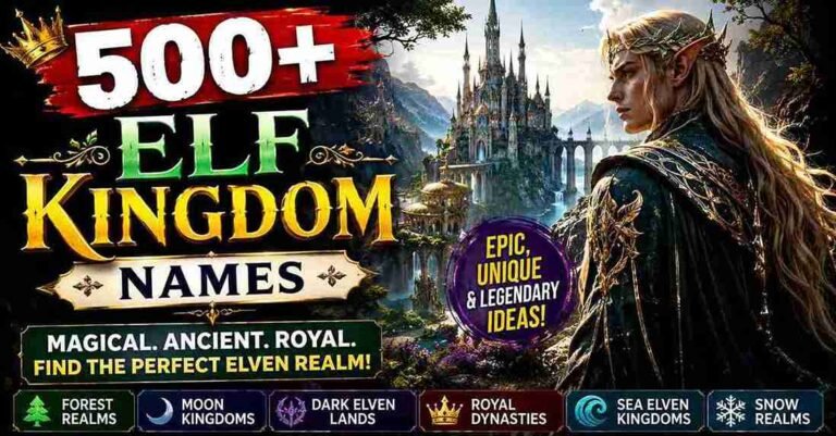 elf kingdom names