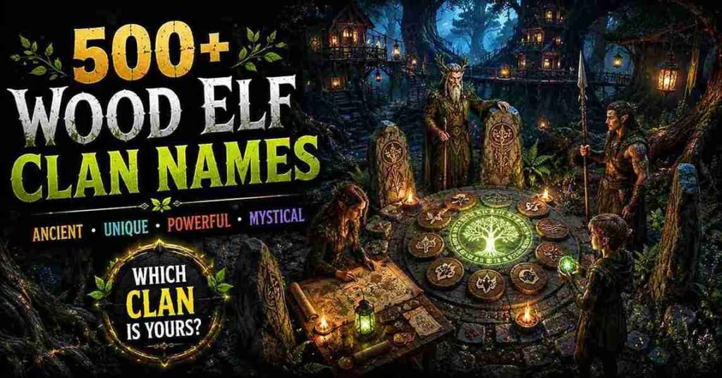 wood elf clan names