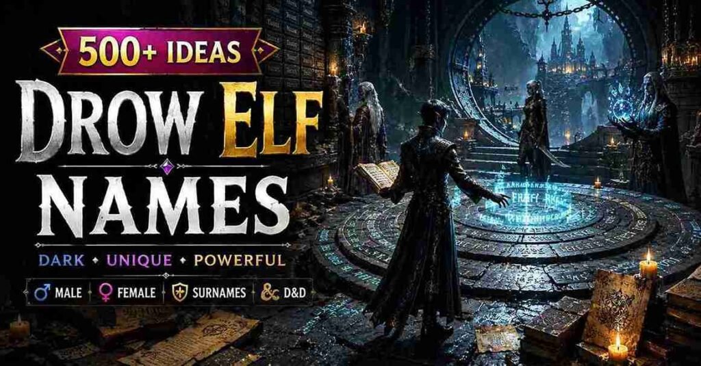 drow elf names