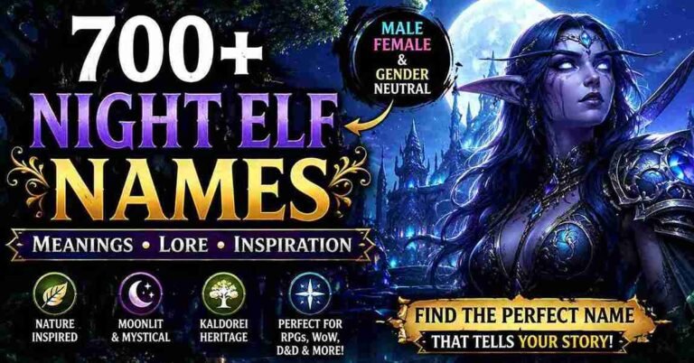 night elf names