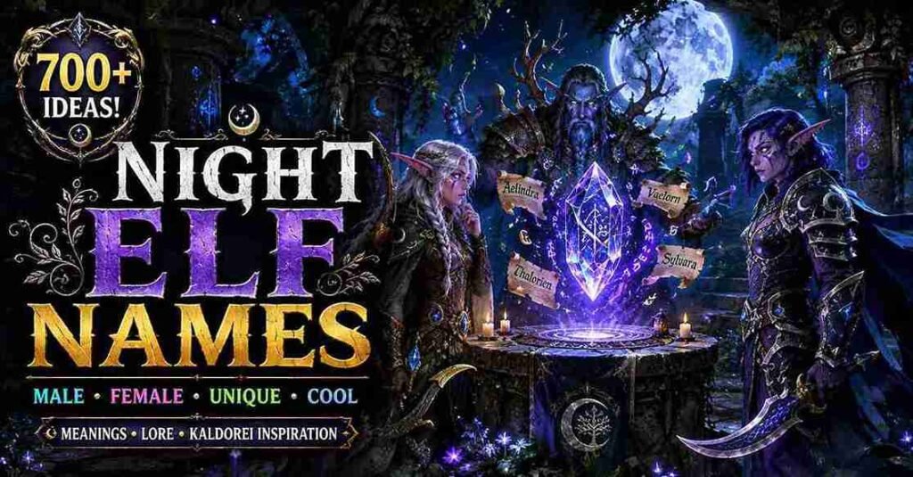 night elf names