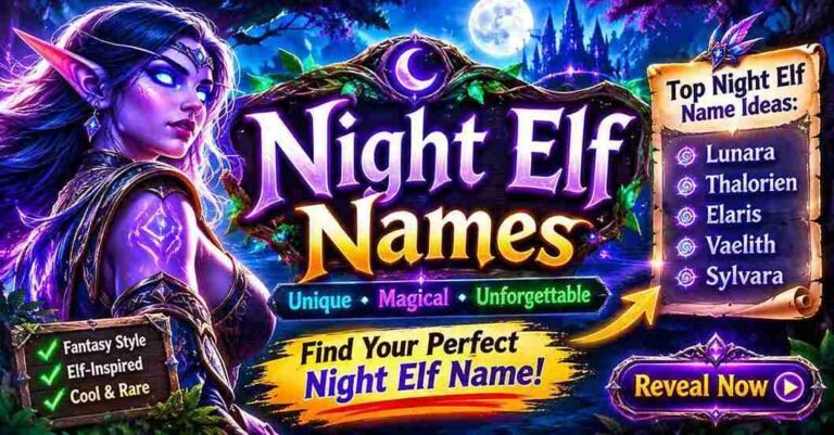 night elf names