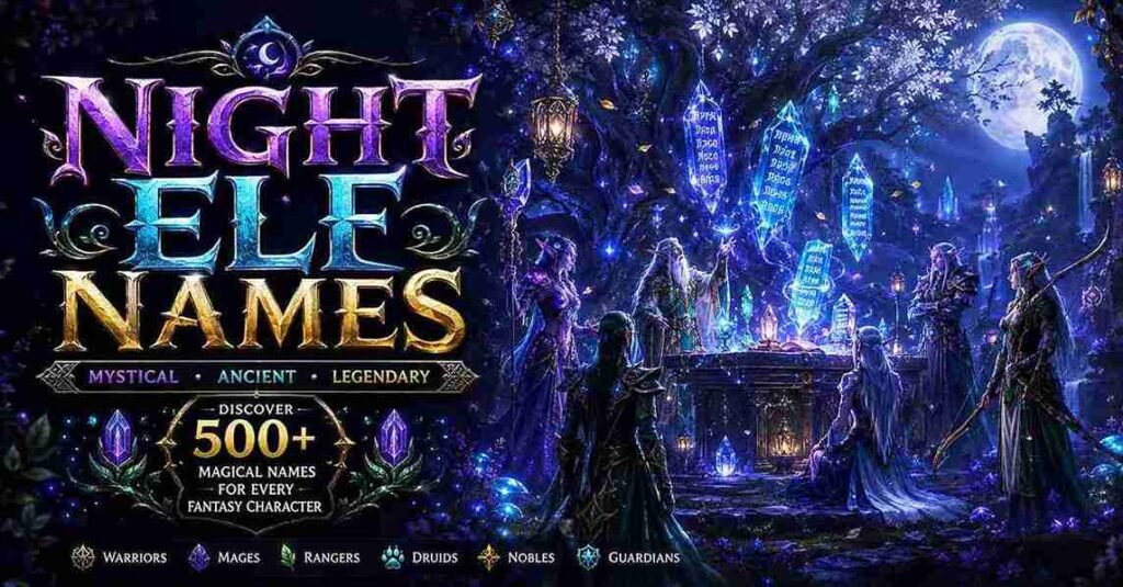 night elf names