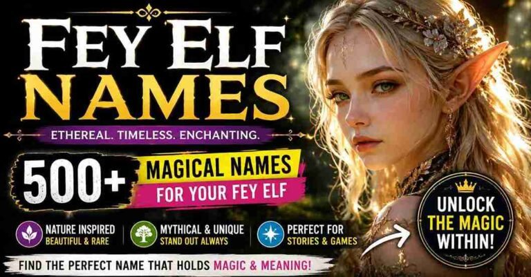 fey elf names