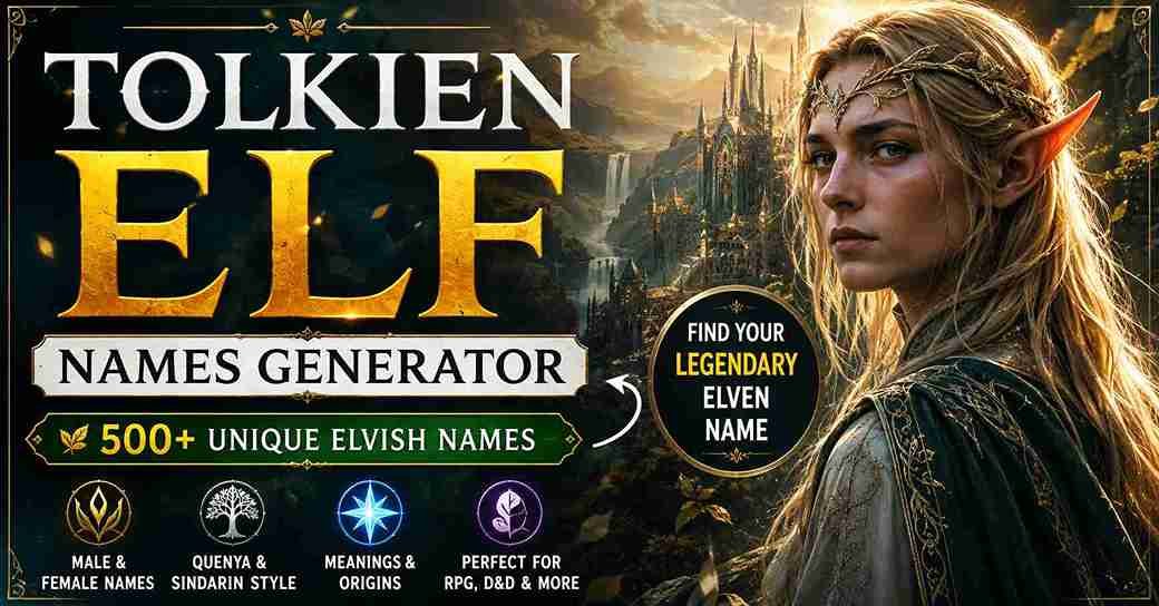 tolkien elf names generator
