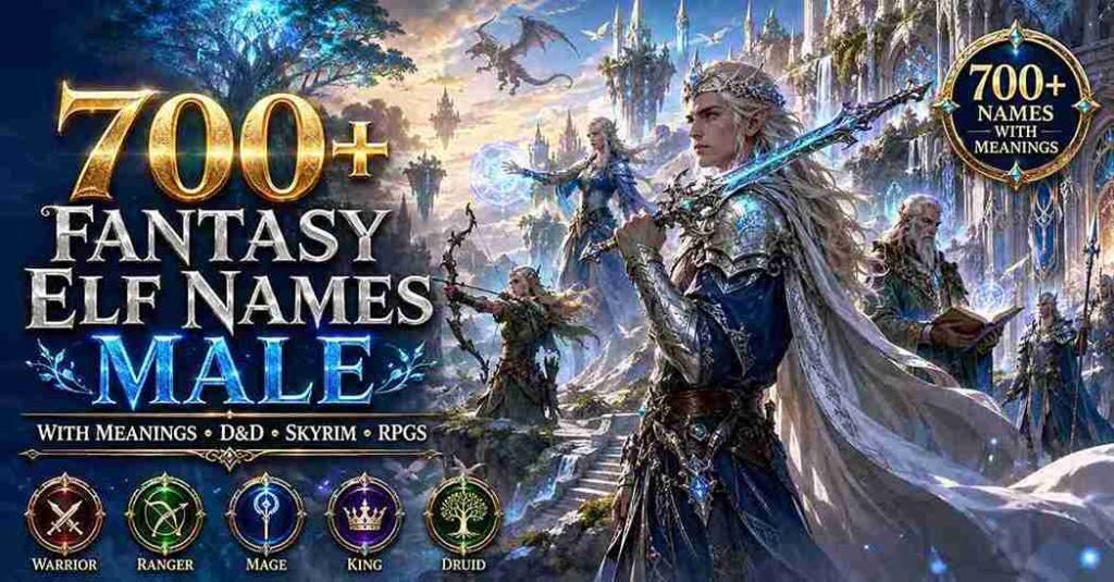 fantasy elf names male