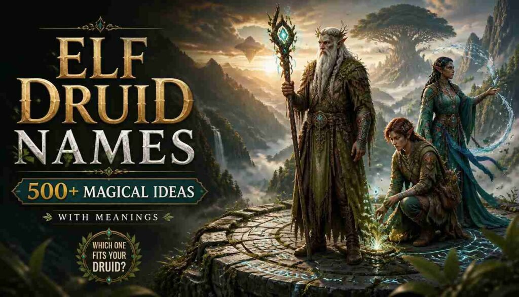 elf druid names