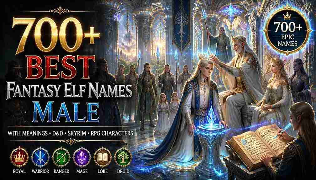 fantasy elf names male