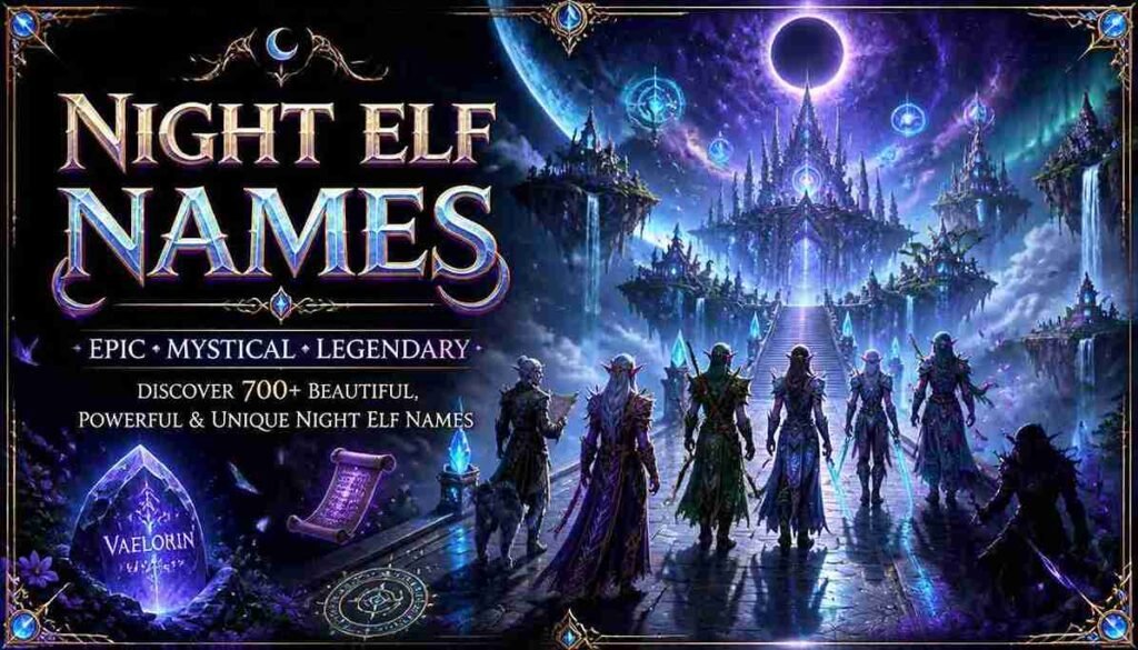 night elf names