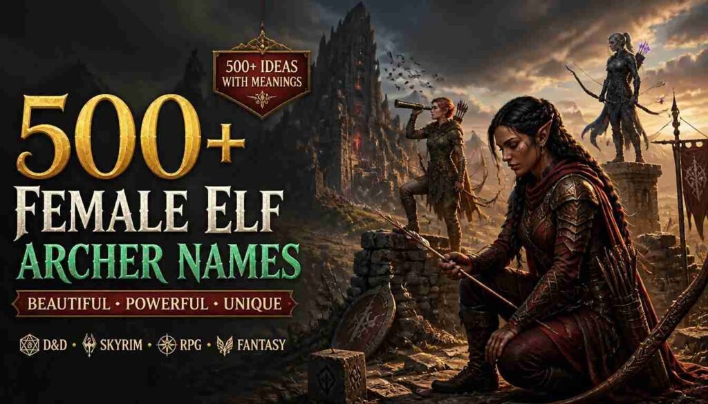female elf archer names