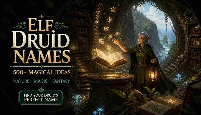 elf druid names