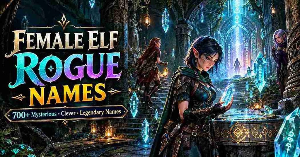female elf rogue names