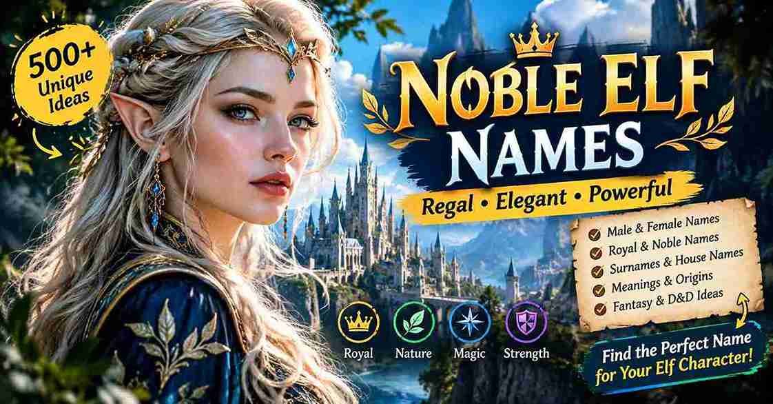 noble elf names