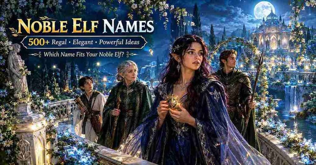 noble elf names